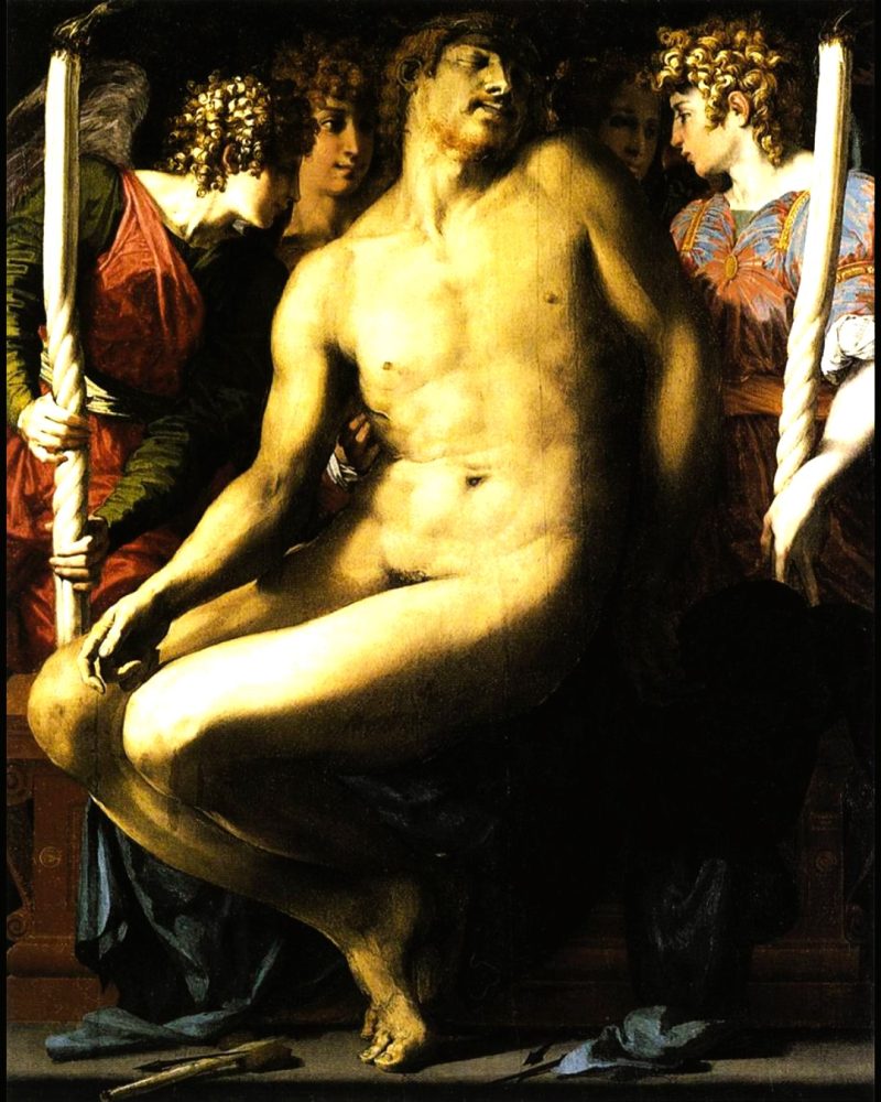 20240330 SABATO SANTO Rosso Fiorentino, Cristo morto compianto da quattro angeli, 1525-1526_WS