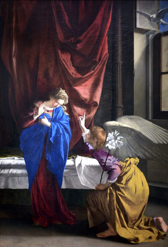 20231224 IV domenica di Avvento Annunciazione_Gentileschi WS