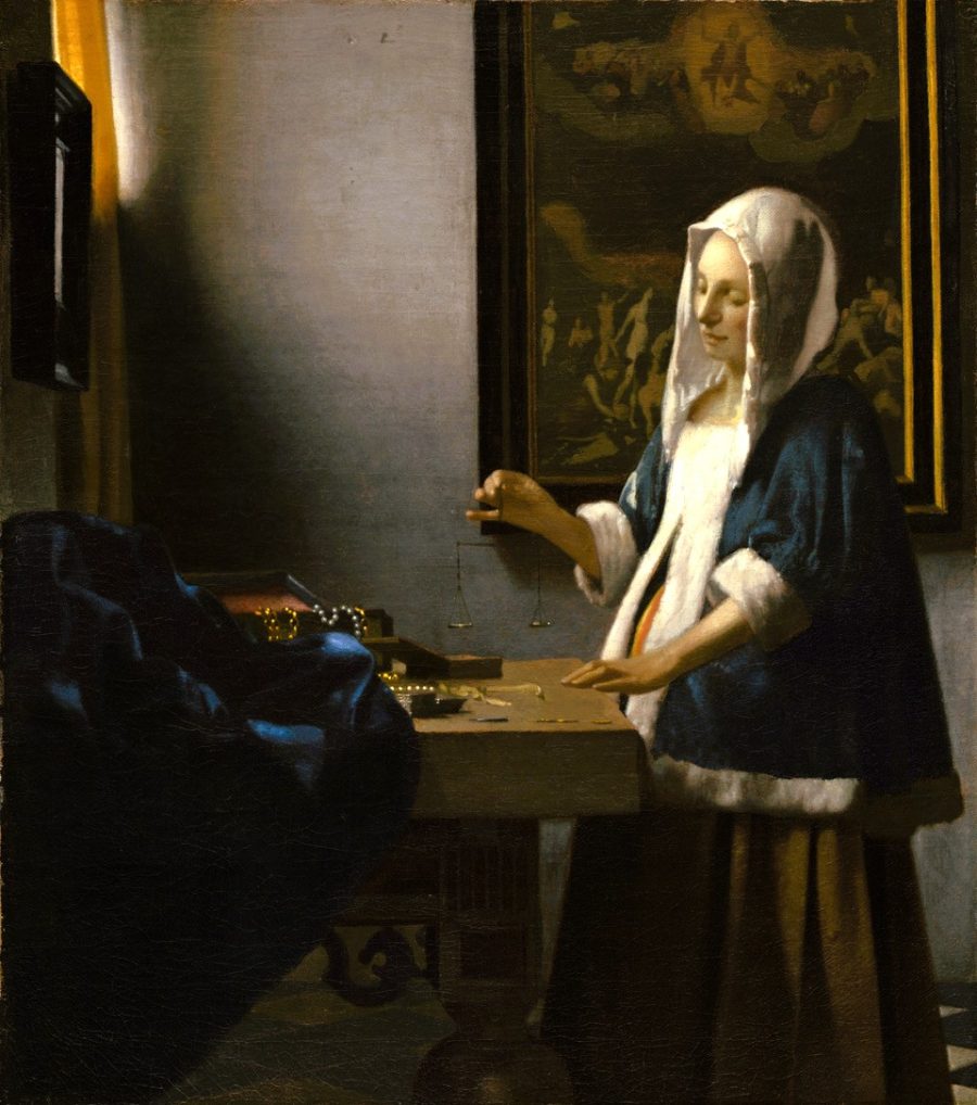 20250921 XXV TO ANNO C Jan Vermeer, La pesatrice di perle, 1664, National Gallery of Art - Washington_WS
