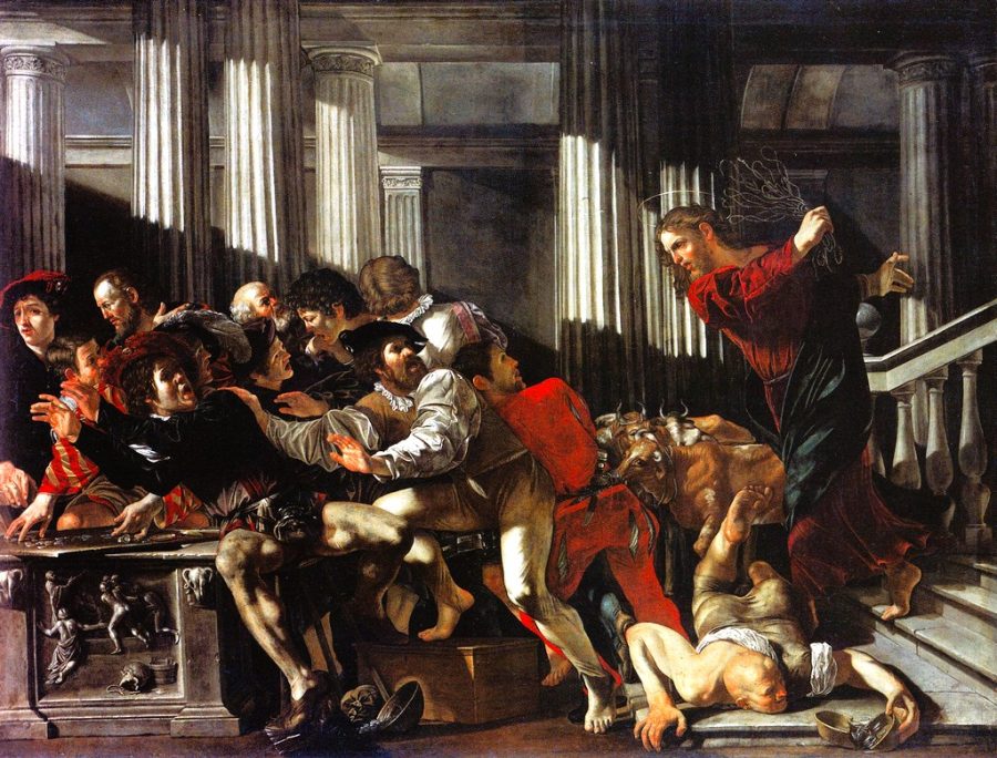 20251109 ANNO C XXXII TO_Francesco_Boneri_Cecco_del_Caravaggio_ESPULSIONE MERCANTI DAL TEMPIO_1610_BERLINO