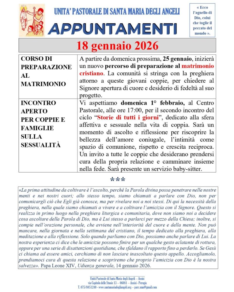 20260118 Avvisi