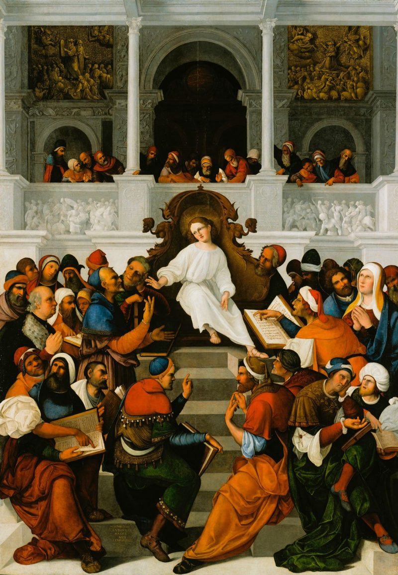 20260215 ANNO A VI T.O. Lodovico_Mazzolino_Gesù insegna nel tempio