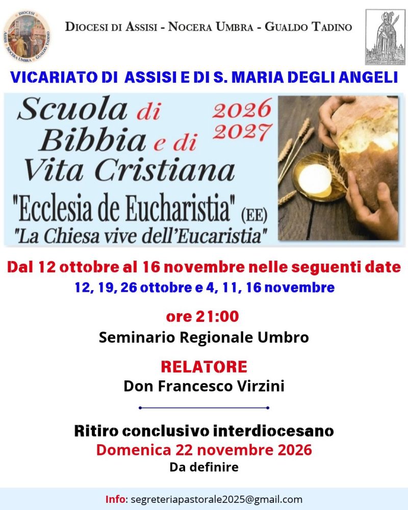 20260928 Scuola di Bibbia e Vita Cristiana Locandina Vicariato